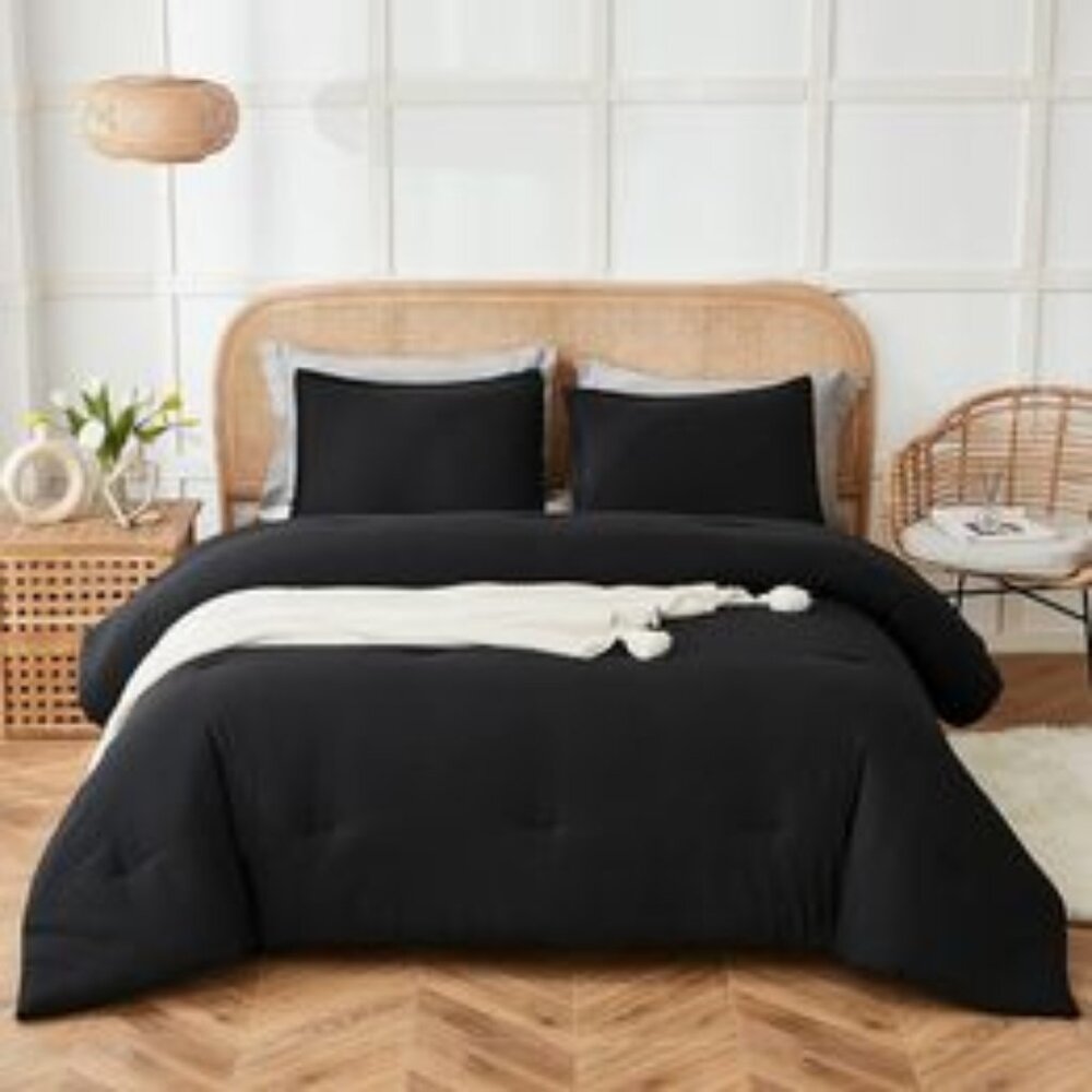 Litanika Black Twin/Twin XL Comforter Set